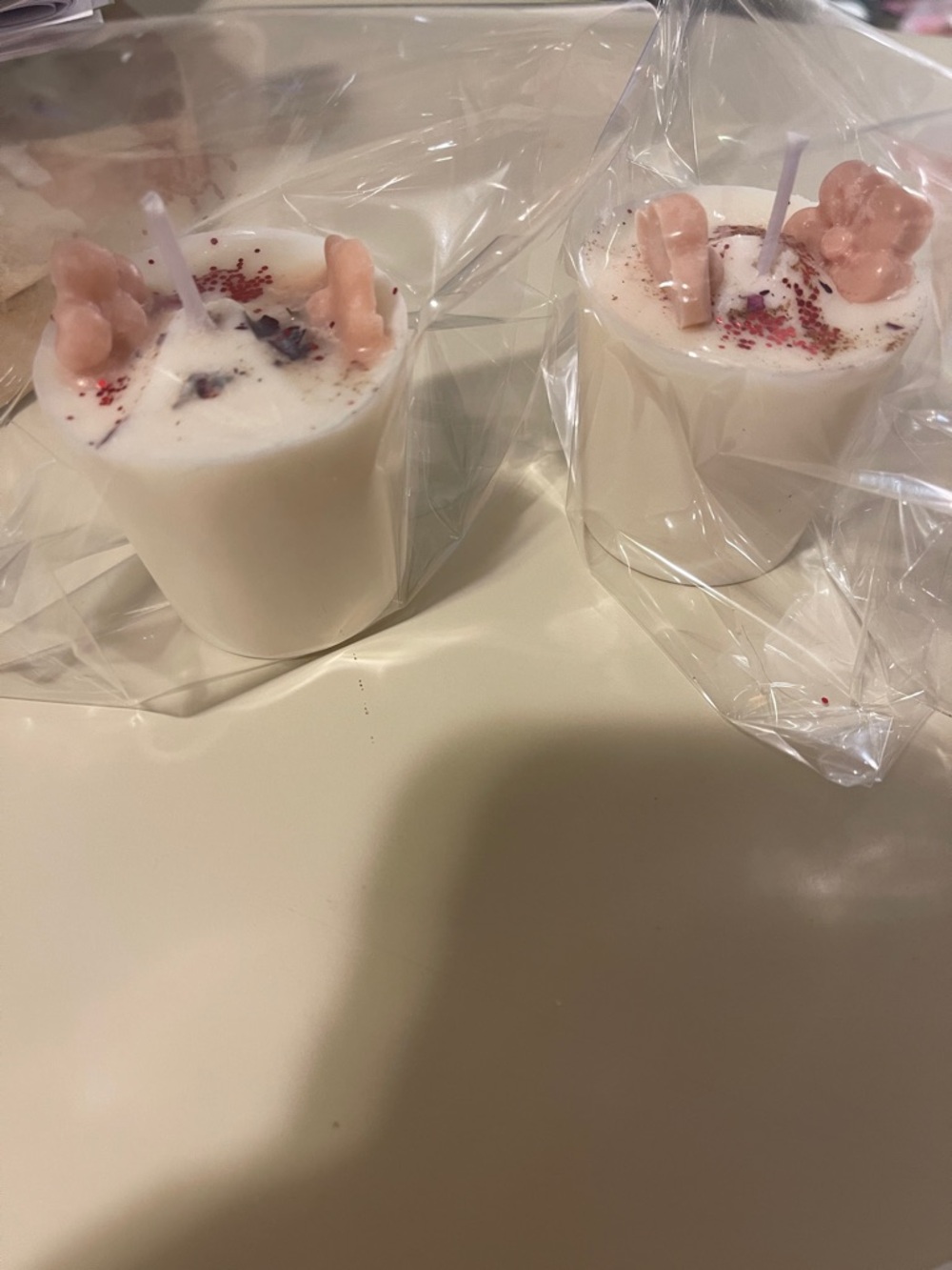 Handmade 2 Cinnamon White Votive Candles